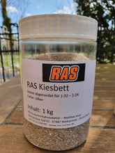 Cargar imagen en el visor de la galería, Kiesbett für Modellbau silber RAS