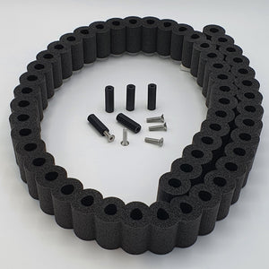 Modellbau Reifen Stapel schwarz